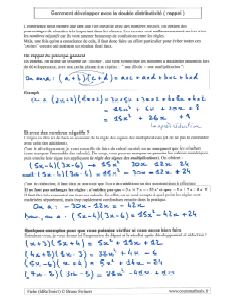 Comment Developper Avec La Double Distributivite Bienvenue Sur Comment Developper Avec La Double Distributivite Bienvenue Sur
